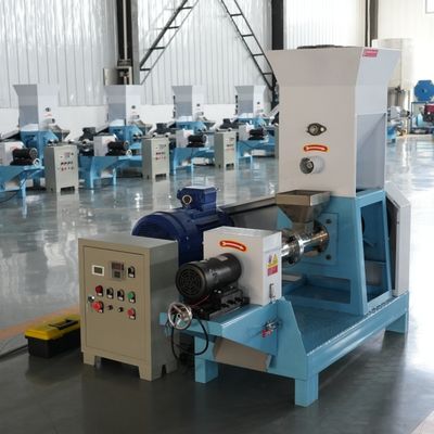건조한 유형 뜨 물고기 급식 펠릿 밀어남 기계 120-150kg/H
