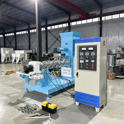 전기 생선 먹이 extruder 애완 동물 음식 제조 기계 떠있는 생선100-200kg/h 농장