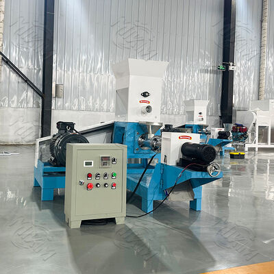 Low Price 120-150kg/h Single-Screw fish feed pellet maker  Animal Dog Pet Food Pellet Floating Fish Feed Extruder machine