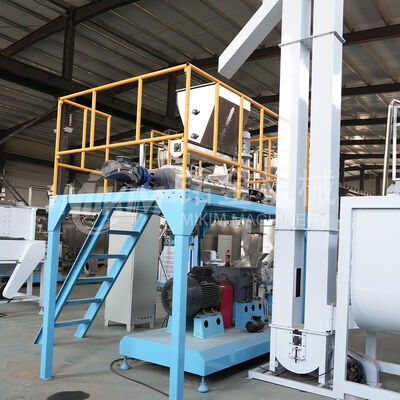 틸라피아용 2톤 1mm 애완동물 사료 제조기 부상성 트윈 스크류 개 사료 압출기