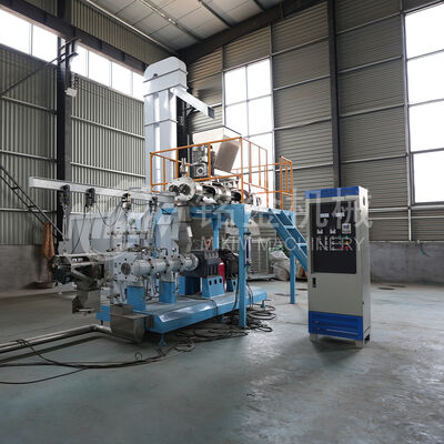 틸라피아용 2톤 1mm 애완동물 사료 제조기 부상성 트윈 스크류 개 사료 압출기