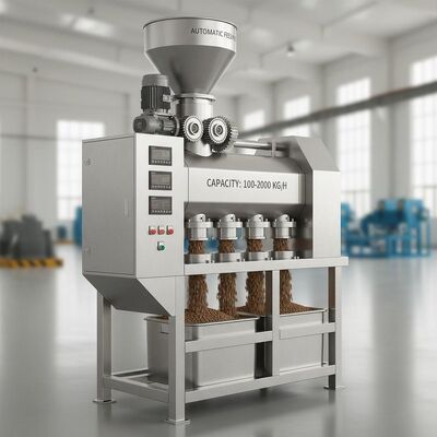 스터렌스 스틸 생선 먹이 펠렛 기계 100-2000 kg/h 용량 및 자동 먹이