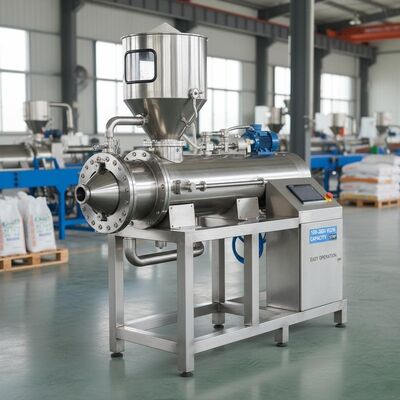 스테인리스 스틸 플라팅 생선 먹이 extruder 기계 100-2000 kg/h 용량 및 쉬운 조작