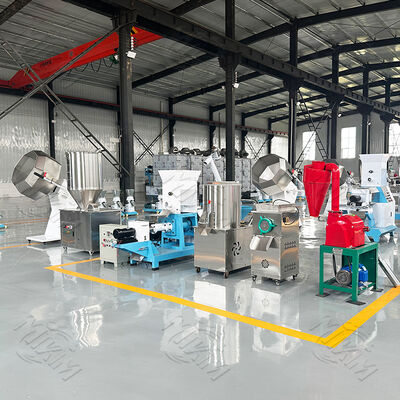 품질 200-800kg/h 작은 떠 있는 생선 먹이 extruder 생산 라인 공장