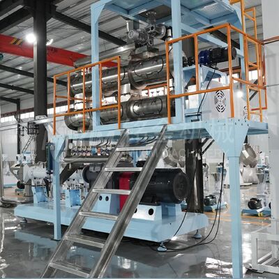 품질 1.2-1.5 T/H 쌍 나사형 떠 있는 생선 먹이 extruder 공장