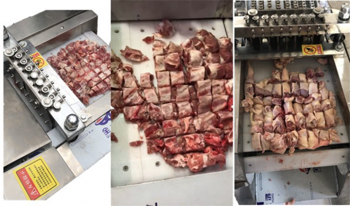 기계 고기 슬라이서 돼지 비프 큐브 절단기를 처리하는 치큰 큐브르 기계 고기