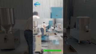 애완동물 식품 압출기 공장 시운전 | 삼각 개 사료 생산#petfoodextruder#dogfoodextruder